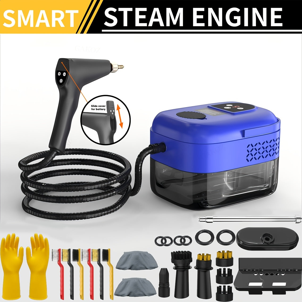 KINETIHOME High Pressure Steam Cleaner Handheld for Home Cleaning