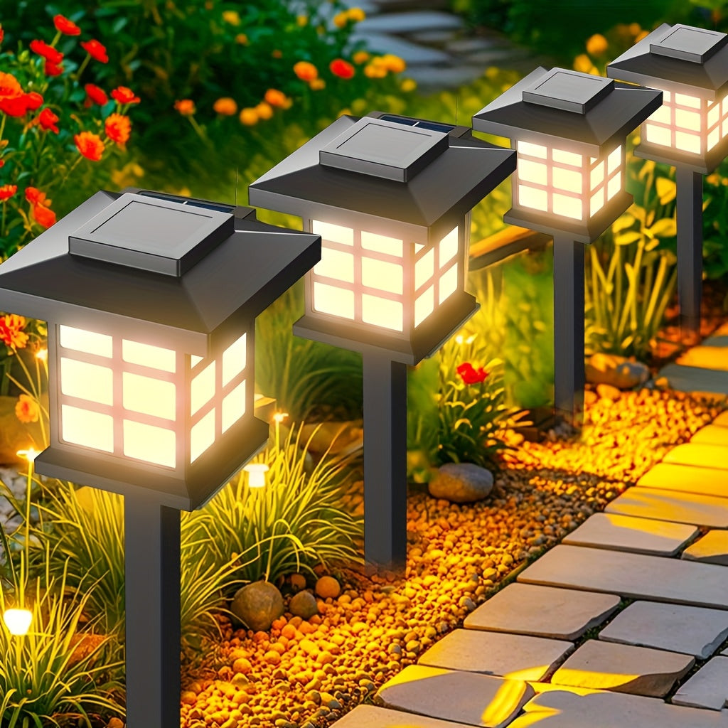 YUNXI Solar Path Lights Outdoor Garden Landscape Lighting LED