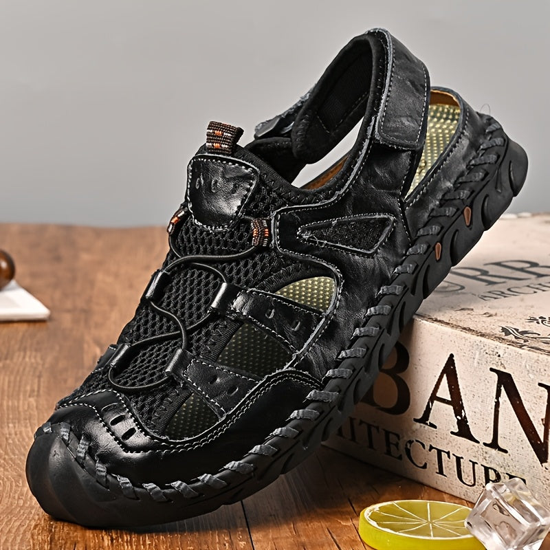 GREKS Closed Toe Men's Sports Sandals Non Slip Quick Dry