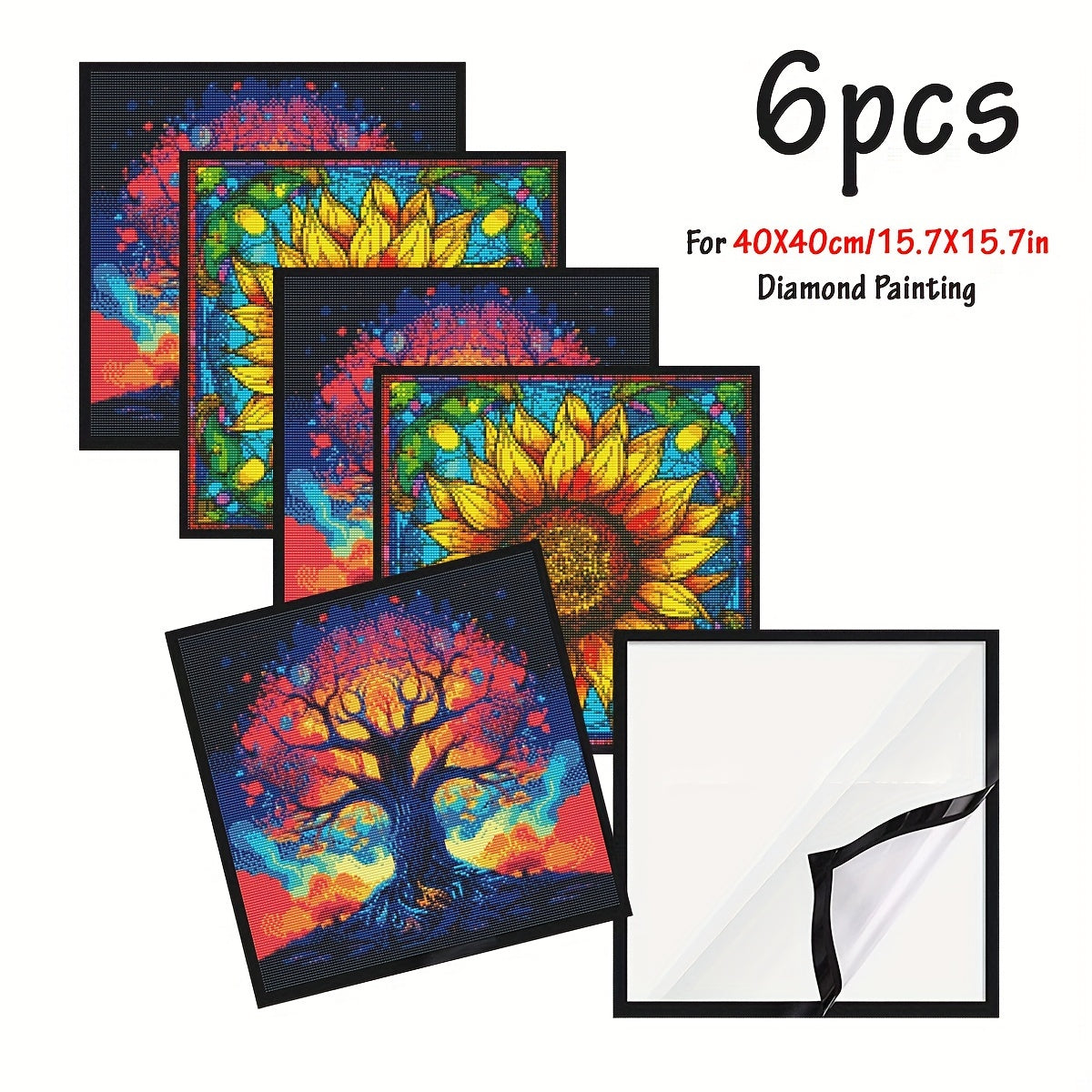 JOZYSH Magnetic Diamond Painting Display Frame Set PVC