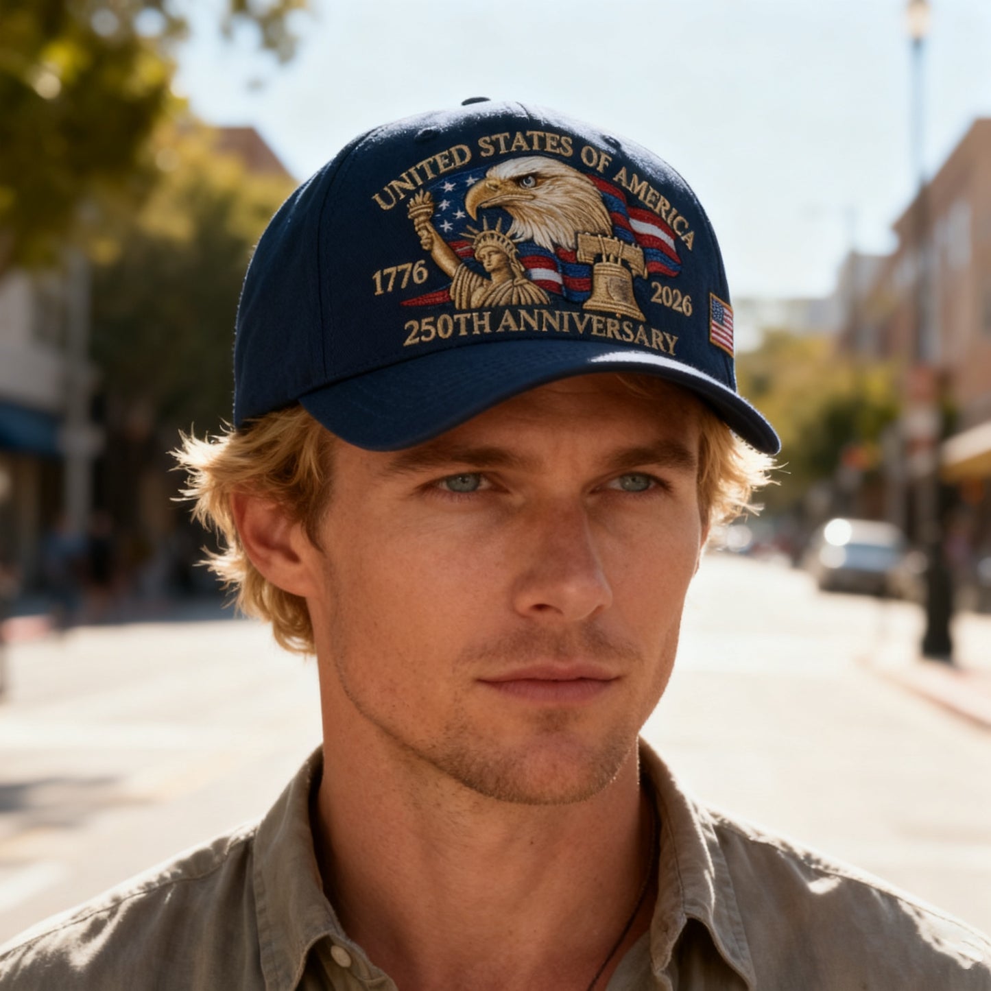 Set of 5 Men'S Baseball Caps Featuring Patriotic Embroidery for The 250Th Anniversary, Commemorating The Dates 1776-2026, Suitable for Independence Day And Everyday Casual Wear, Adjustable for Unisex Fashion