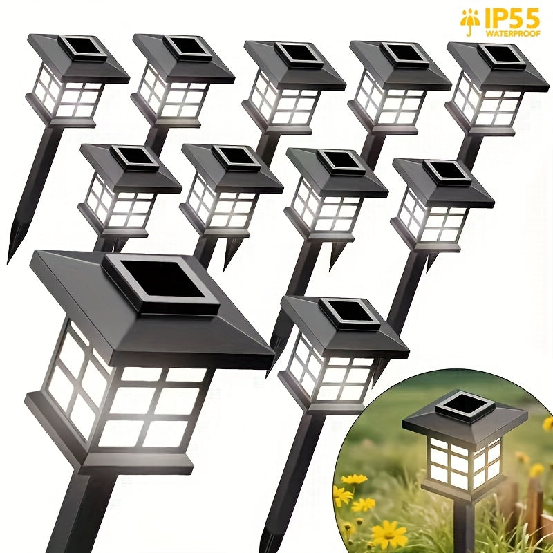 YUNXI Solar Path Lights Outdoor Garden Landscape Lighting LED