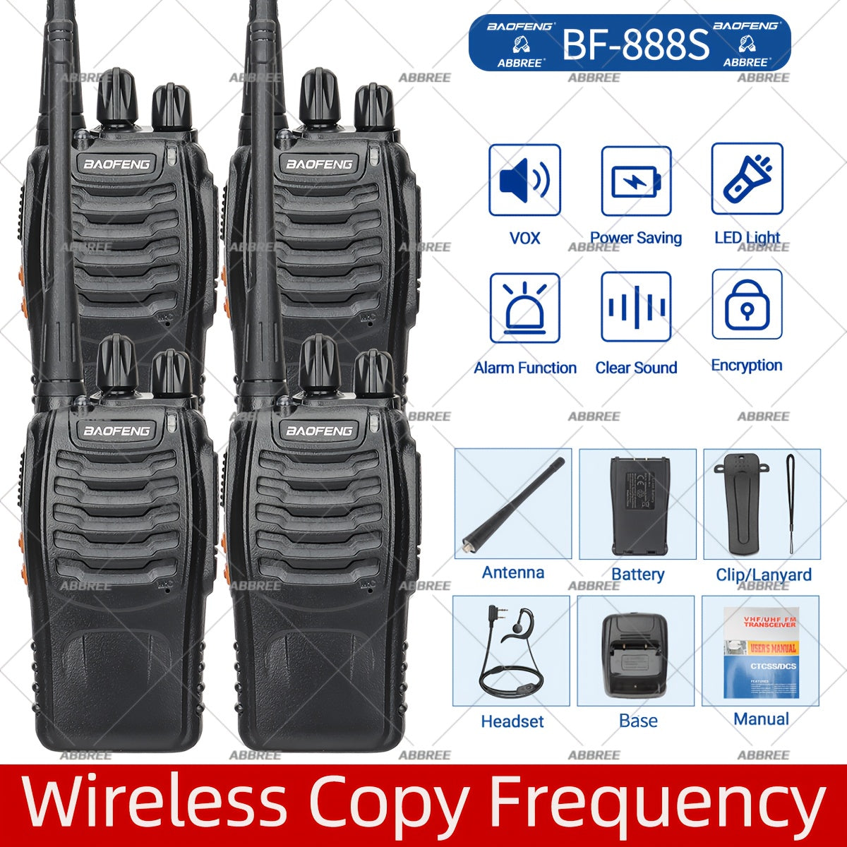 Baofeng Sixteen Walkie Talkie Long Range Portable Two Way Radio