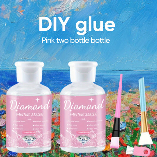 Diamond Painting Glaze Set With Brush For Diamonds And Puzzles