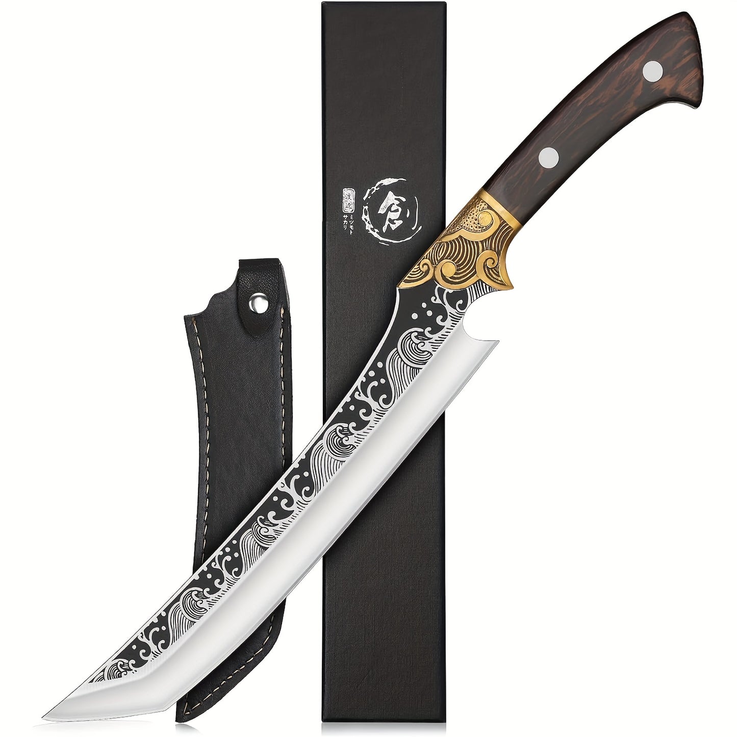 Hand Forged Brisket Knife Carbon Steel Carving Knife Full Tang