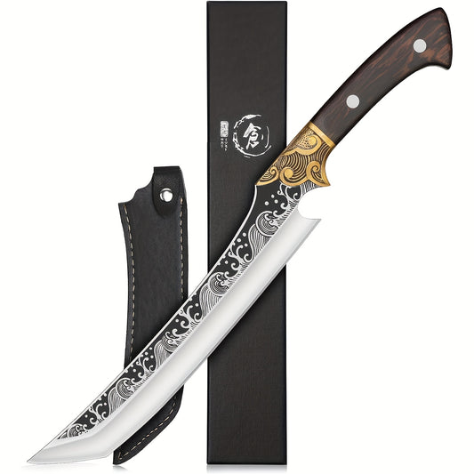 Hand Forged Brisket Knife Carbon Steel Carving Knife Full Tang