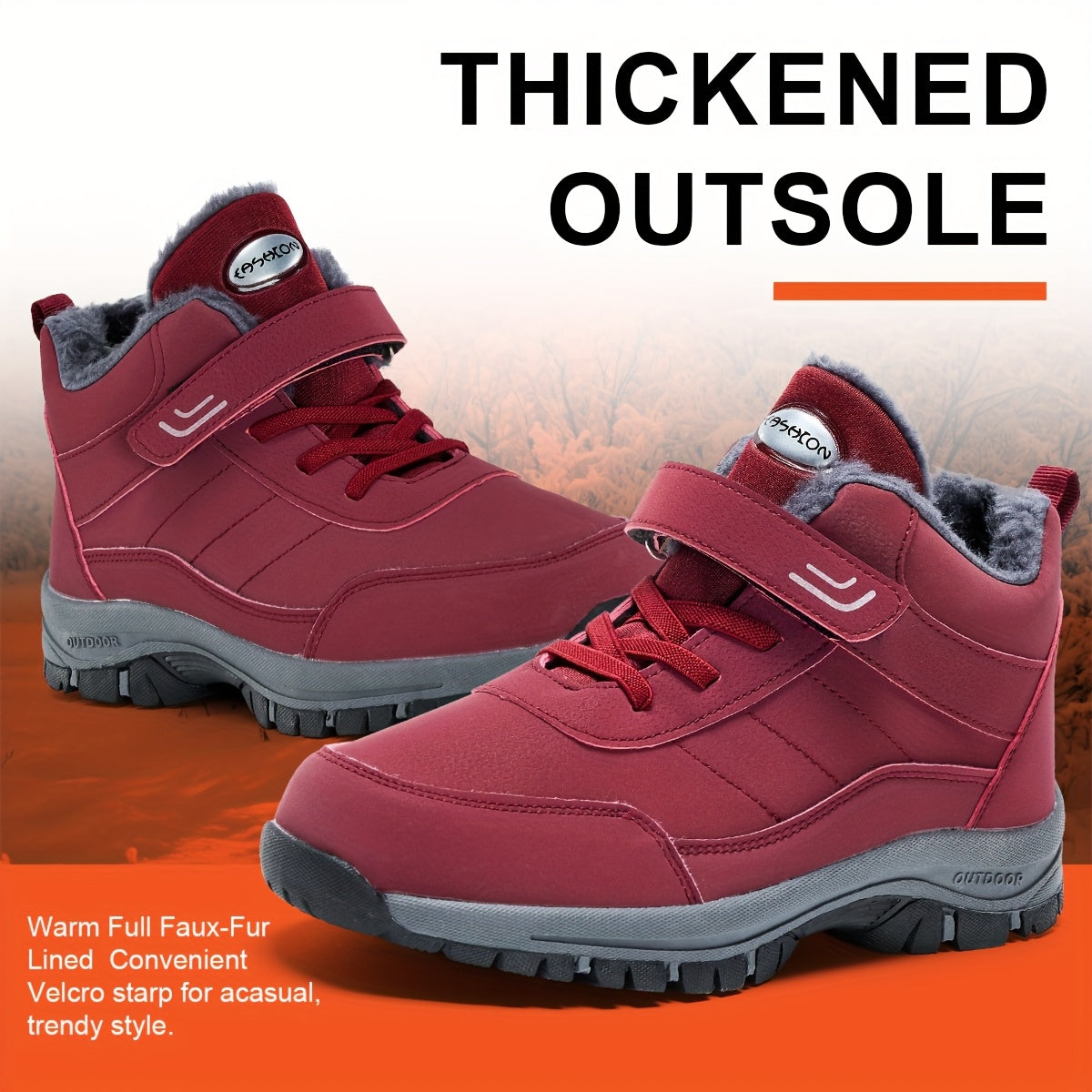 ZUTY Womens Snow Boots Fleece Lined Winter Waterproof Ankle Boot