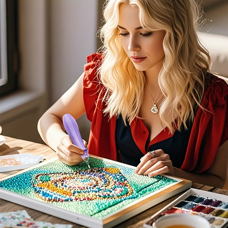 Electric Diamond Painting Pen With Storage Tray For Diamonds