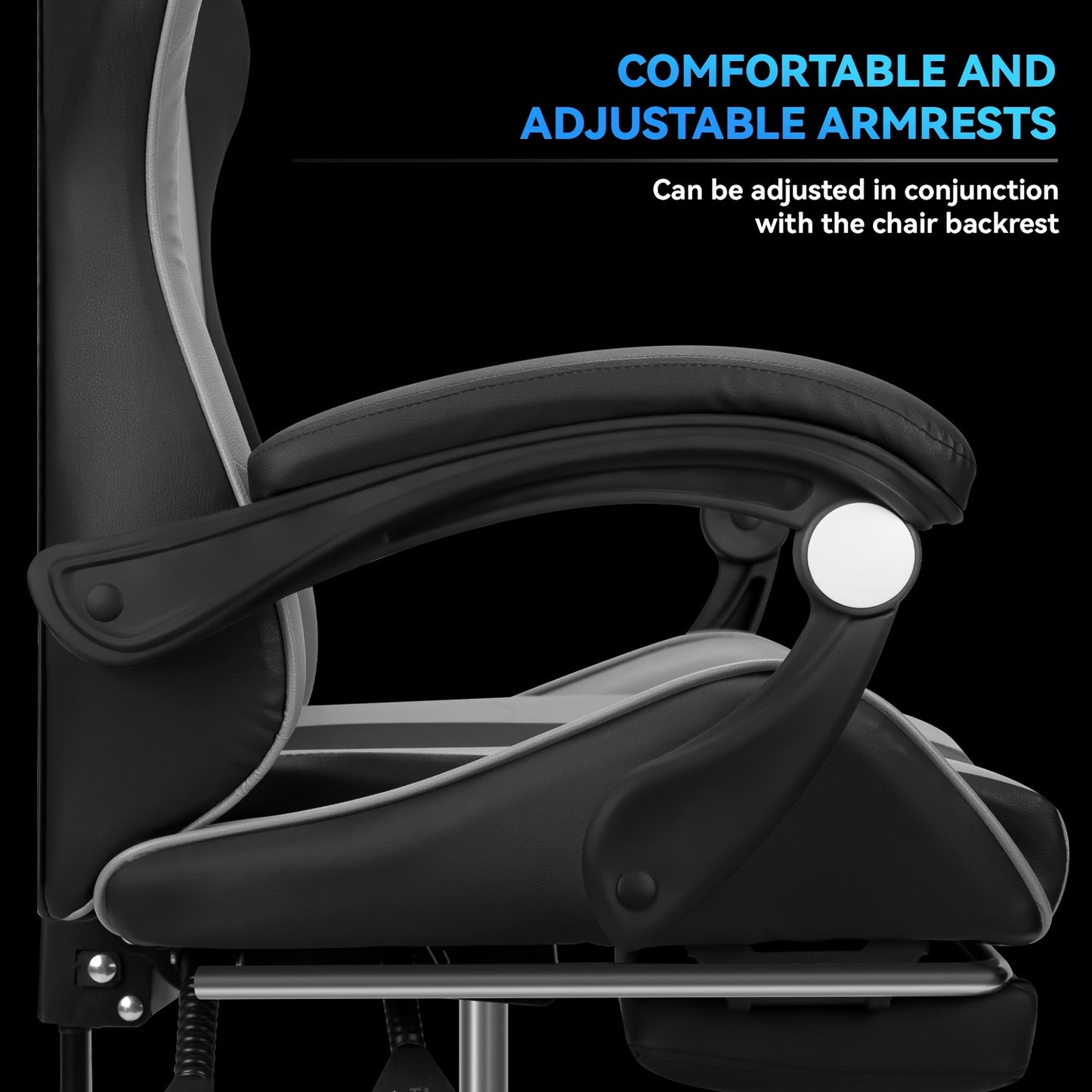 Ergonomic Gaming Chair With Lumbar Support Racing Style For PC