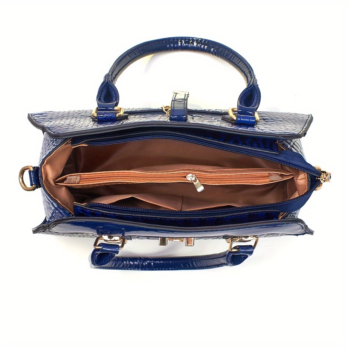 New Fashion Handbag 2024 Large Capacity Crocodile Handbag