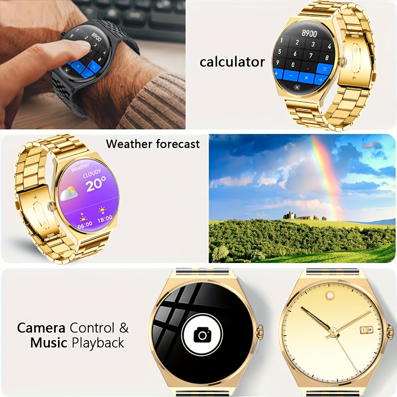DAORKOW Ultra Thin Smart Watch 1.43 Touch Screen Bluetooth 5.3