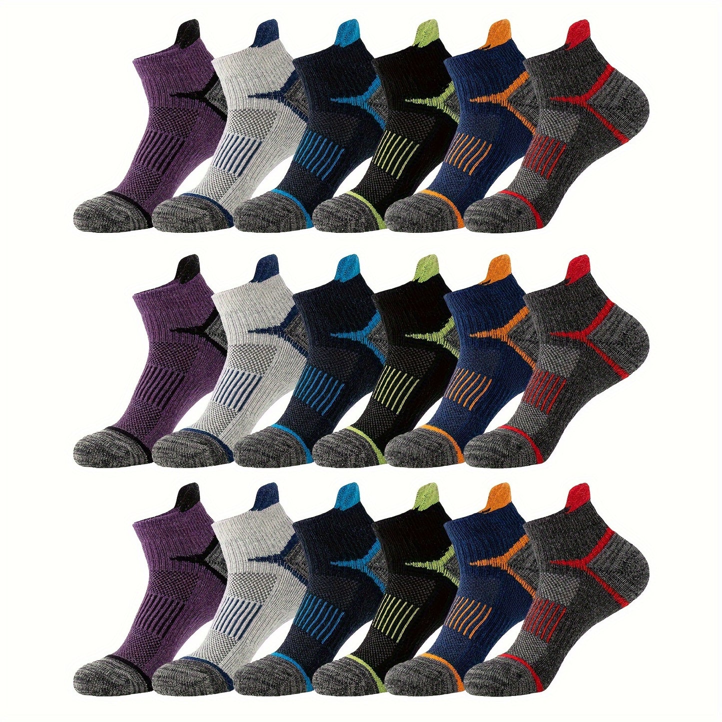 18 Pairs Of Hiking Running Ankle Wool Socks For Men And Women