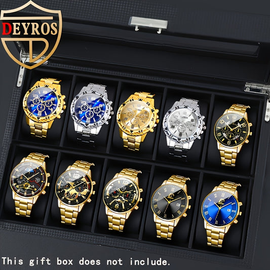 NOTIONR Men's Analog Quartz Watches With Date Display Casual Round