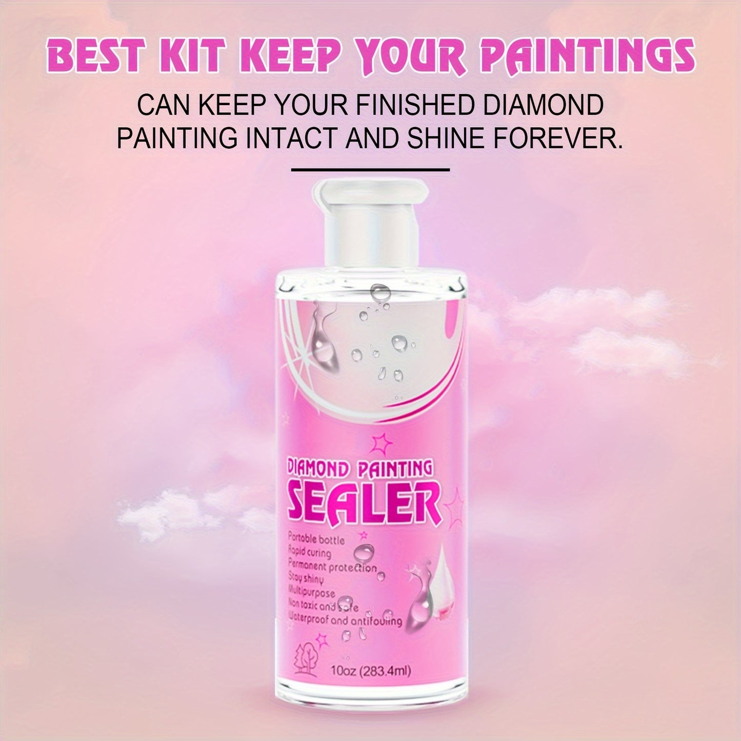 PUDUO Diamond Painting Sealant Kit With Brush Tool