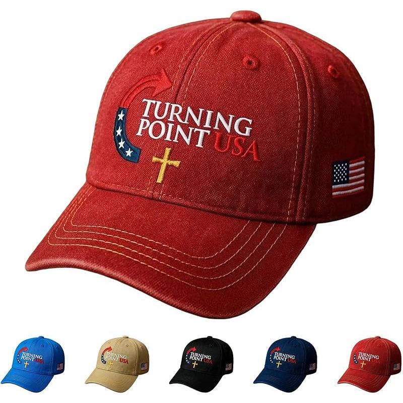 American Turning Point Patriotic Baseball Cap Unisex Adjustable Breathable