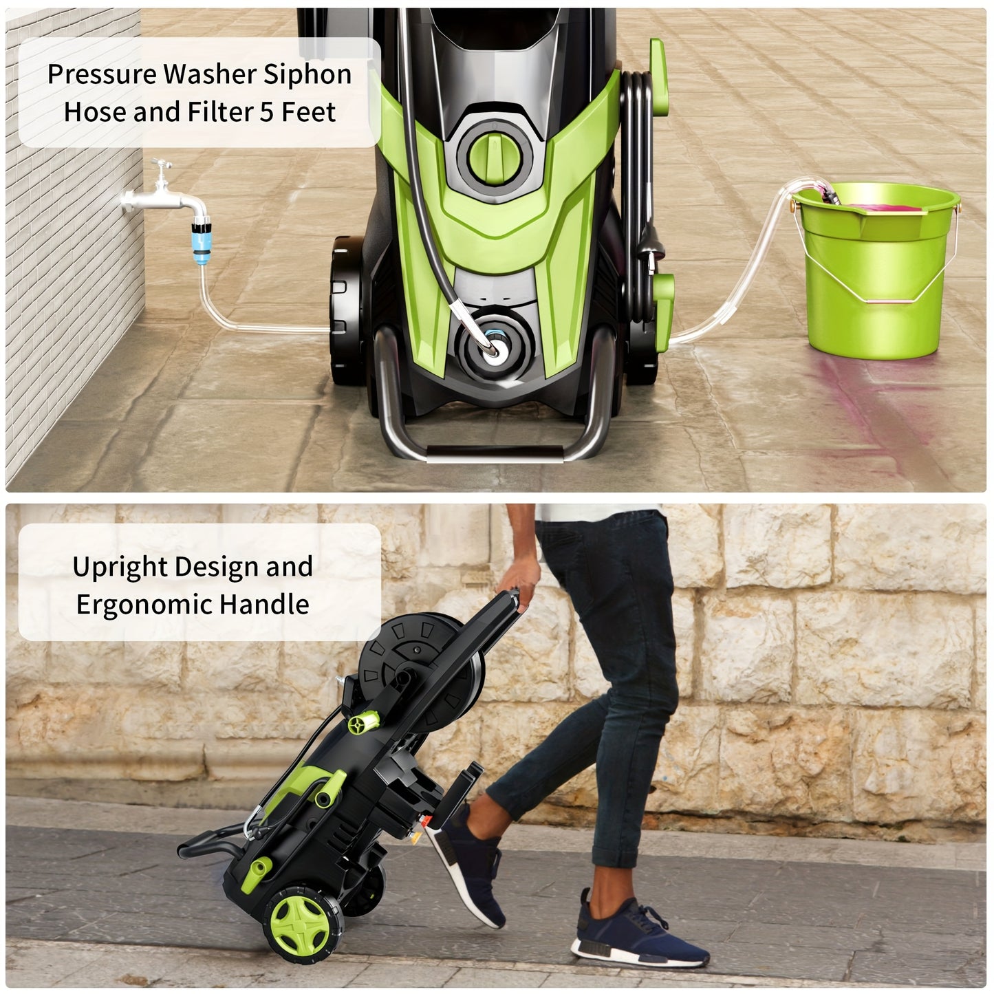 Power Washer 4500 PSI With 4 Quick Connect Nozzles