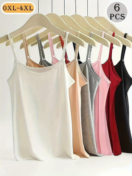 Camisole Vest For Women 6 Pack Base Layer Shirt Lightweight