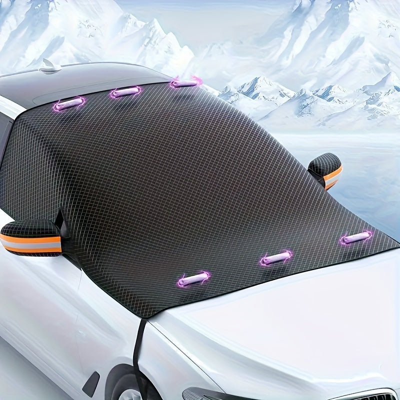 Magnetic Windshield Snow Cover Oxford Cloth Car Winter Protection