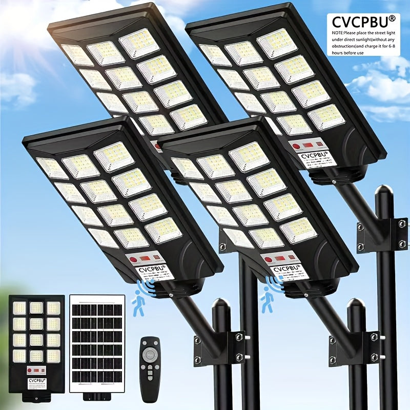 CVCPBU Solar Street Lights 400 LED Waterproof Remote Control