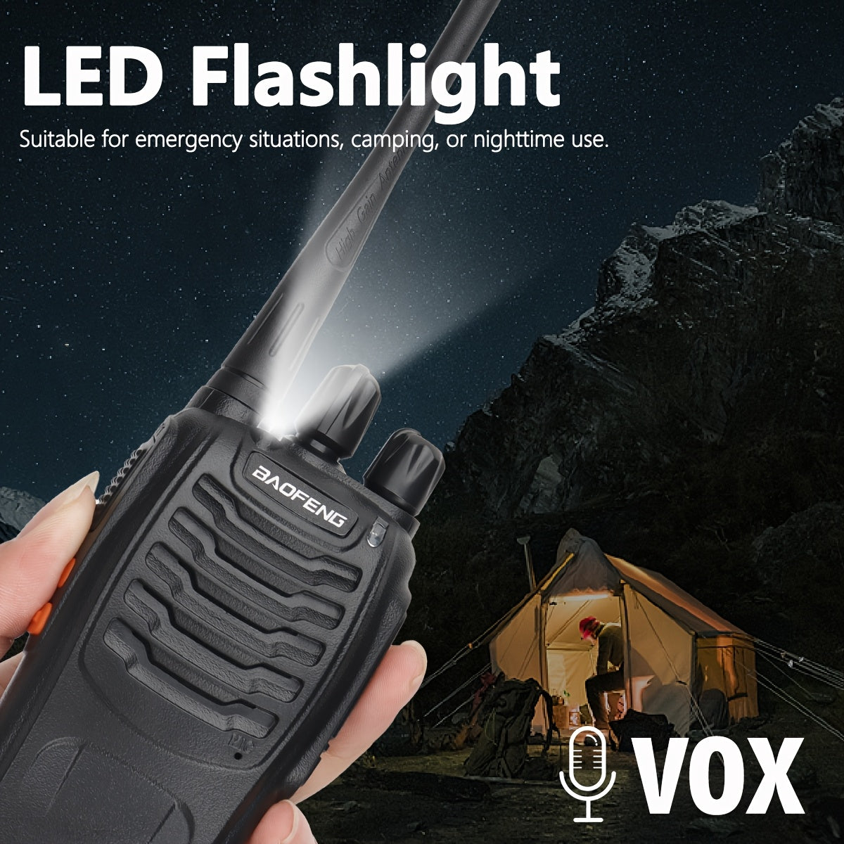 Baofeng Sixteen Walkie Talkie Long Range Portable Two Way Radio