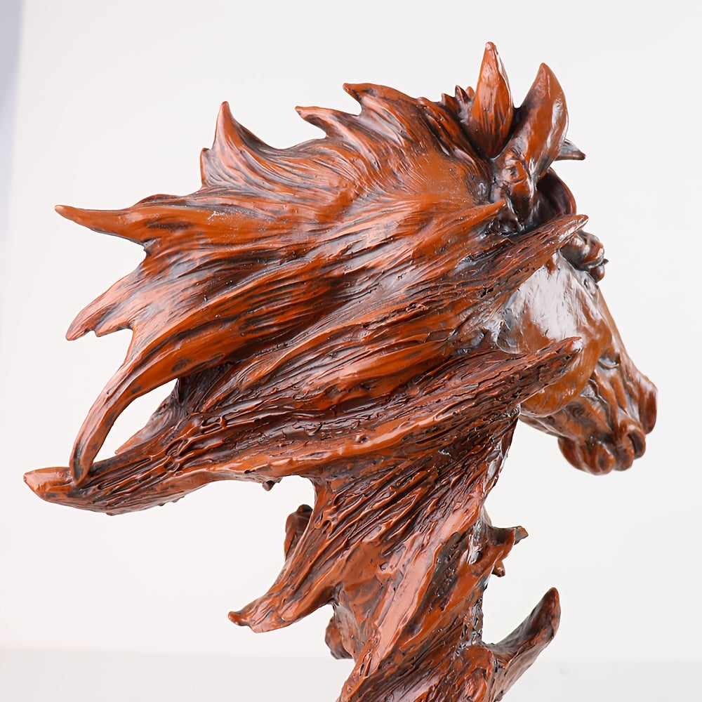 Resin Horse Head Statue For Home Decor Gift And Collectible