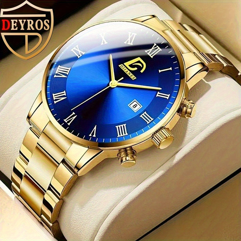 NOTIONR Men's Analog Quartz Watches With Date Display Casual Round