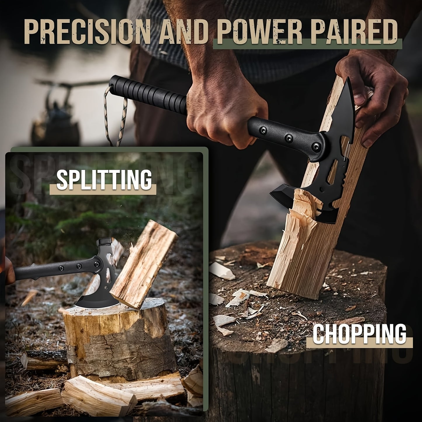 Purple Dragon Outdoor Axe Kit With Hatchet And Tools