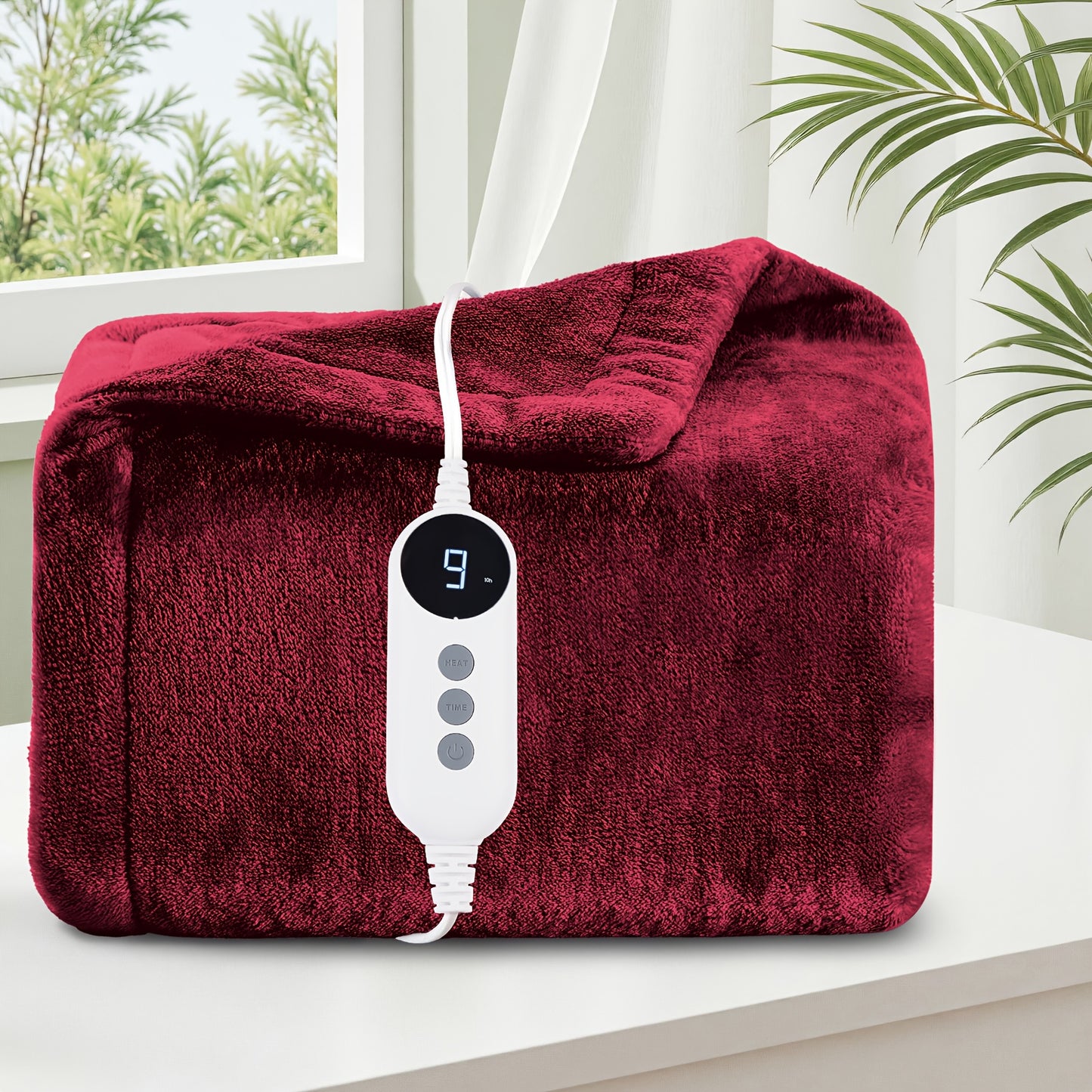 SAMEBED Heated Electric Blanket With Auto Off And 9 Settings